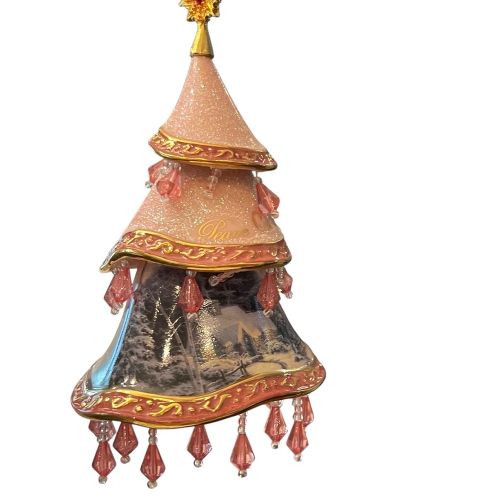 Thomas Kinkade‎ Christmas Ornament Collection Heirloom Classics Bradford 3 Trees